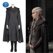 Manyu Yunxiao Game of Thrones Season 7 Dragon Mother Same Black Cloak Dress Clothing COS Clothing COS Clothing