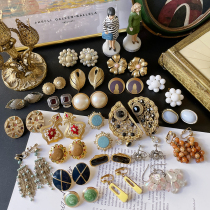 Overseas Antique Jewelry Vintage Earrings 100 Hitch Elegant European And European Summer Trendy Retro Ear Clip W6