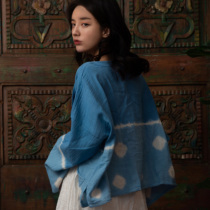 Thailand TIe dye Thai TIe-dye cardigan garment coat coat
