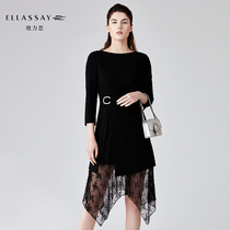 ELLASSAY Goliath 2020 new elegant round neck long dress for autumn and winter