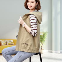 Vest new female spring and autumn loose size womens foreign style mother wear waistcoat jacket vest coat