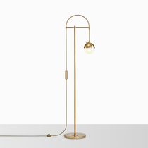 Post-modern fashion simple glass ball art designer living room model room bedroom study decoration floor lamp