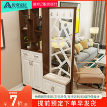 Wanyi modern entrance partition Hall cabinet display cabinet display cabinet simple shoe cabinet with shoe change shoe stool decoration cabinet M37