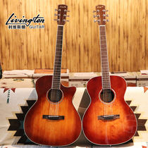 Liweston Liveston Livingston folk guitar OM GA12OR 40 41 inch spruce veneer