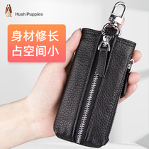 Dinx mens leather key Bag Mens multi-function card key integrated bag storage bag mini keychain