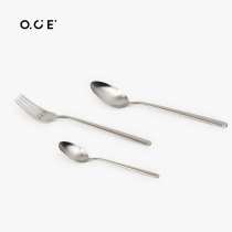 OCE household 304 stainless steel knife and fork spoon base tableware Western meal tableware Nordic high - end household knife and fork spoon