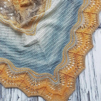 German imported section dyed wool gradient SMC German cotton long section dyed cotton thread hand-woven sweater hook shawl cardigan