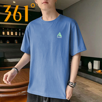 361 sport t-shirt male 2022 Summer new casual breathable short sleeve blouses loose round collar light and thin half sleeve male