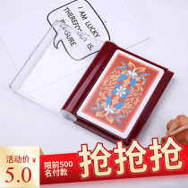Plastic playing card waterproof frosted cloth pattern pvc plastic card box wide card big word Texas flower cut card