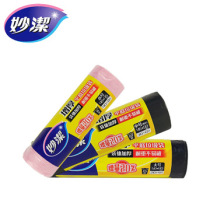 Miaojie disposable thickening point broken flat bottom garbage bag household is not easy to break plastic bag large medium and small size complete