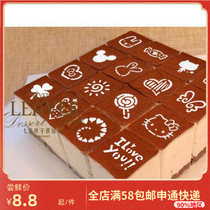 Three inch acrylic spray mold sugar powder sieve cake mustiramisu coffee flower 3 inch