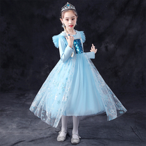 Frozen Aisha princess skirt girls spring and autumn 2021 new long-sleeved childrens genuine Aisha skirt autumn women