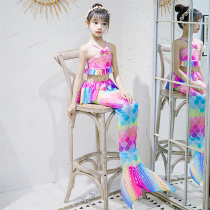 Mermaid tail clothes swimsuit children little girl split swimming girl baby Princess bikini suit