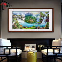 Cornucopia landscape painting Living room decorative painting Sofa background wall painting style Water patron lucky landscape Office division