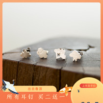 Moyuan S925 sterling silver weather earrings) cloudy) original personality) send girlfriend) Valentines Day gift