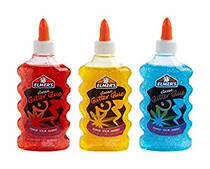 现货Elmers Liquid Glitter Glue Washable Assorted Colors 6