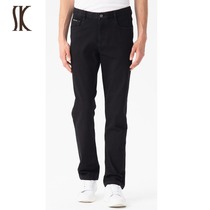 SK San Ganov Mens Clothing Base 100 Hitch Fit Black Jeans Mens Tooling Casual Long Pants Youth