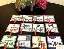 Kindergarten early education concentration observation and hands-on ability clip Game part and overall teaching toy