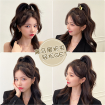 High horse tail grab clamp fixed artificial clamp clamp clamp clamp female collapsed black head claw claw headdress