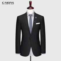 G. Mons Guillau Mao suit black mens suit business leisure Sino - West Korean edition mens coat