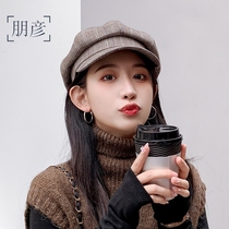 Retro-style Octop Hat female autumn and winter English face small retro-autumn Beret student painter newspaper cap