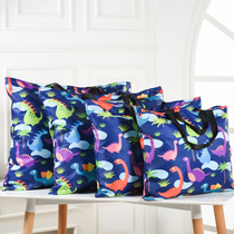 Kindergarten futon quilt storage bag Cartoon water repellent portable quilt bag Student clothes handbag