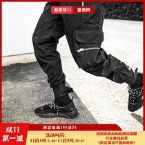 represent overalls pants multi-pocket Velcro leg pants drawstring Joker High Street casual trousers Tide brand FOG