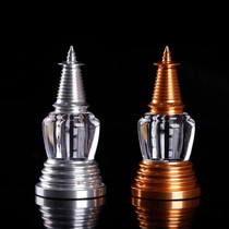 Buddhist Supplies Crystal Bodhi Tower Five Mt. Mountain Great White Tower Hide Support Pendulum