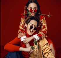 Chinese style photography costume photo personalized sunglasses props Chinese wedding fan costume retro shooting props ornaments