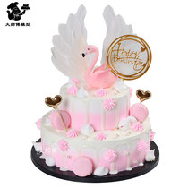 Simulation cake model 2021 new creative European double layer fruit birthday cake model window display sample