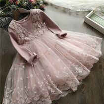 Girls Long Sleeve Dress 2020 Spring and Autumn Dress Childrens Casual Skirt Fashionable Fashionable Princess Dress