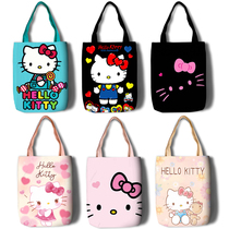 hello kitty KT cat Kaidi Cat Student carrying bag Canvas shopping bag Shoulder bag bag