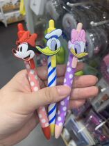 miniso famous and creative products Mickey press gel pen 0 5mm female cute Minnie signature pen Donald Duck student