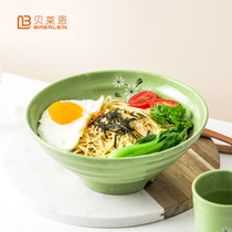 Belain white chrysanthemum noodle bowl Commercial instant noodle bowl Plastic Malatang bowl Noodle Beef ramen noodle restaurant soup noodle bowl