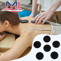 American MT round hot stone set Energy stone Volcanic hot stone SPA essential oil Volcanic stone beauty massage stone alum