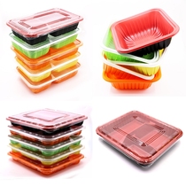 Disposable lunch box lunch box lunch box packing box two or three four square rectangular take-out box with lid