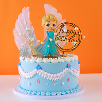 Coronation Aisha Anna retro Net red princess cake model simulation 2020 new birthday fake cake customization