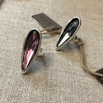 Limited special price Spanish niche Tide brand UNOde50 water drops Black amethyst ring hand exaggerated Europe and America