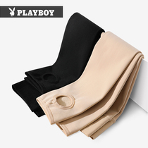 Playboy autumn and winter thin stockings women wear black flesh color foot socks large size thin light leg artifact one pants