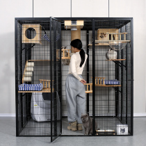 Cat Villa solid wood luxury cat paradise cat cage super free space cat house pet shop indoor home cat cage