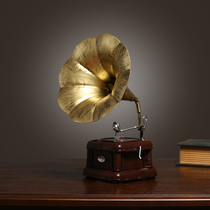 European style retro phonograph model nostalgic ornaments props home living room cafe bar restaurant decoration decoration