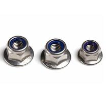 304 stainless steel flange with cushion nylon locking cap anti-slip cap anti-loose cap DIN6926M6M8M10