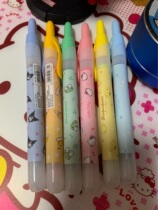 miniso name Genesis by action bookkeeping Fluorescent Pen Cute Cartoon Kitty Merlotte egg yolk Gothic students