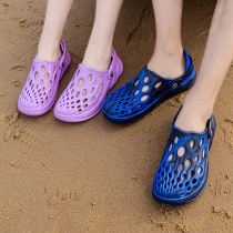 Summer breathable Birds Nest slippers men and women sandals soft bottom non-slip camouflage personality hole shoes light sandals light sandals men