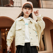 Next win girls sweater cotton coat warm leisure spring and autumn winter clothing 2021 new fashionable Joker childrens clothing