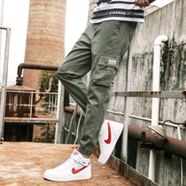 Short 155 small size mens small multi-pocket overalls leggings 27 size sweatpants S size thin casual pants