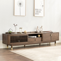 Umwood furniture pure solid wood TV Cabinet 2 meters Oak TV cabinet floor cabinet living room furniture Nordic simple log q