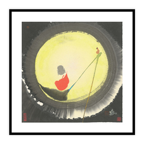 (Framed) Tsinghua Academy of Fine Arts Professor Tian Xutong (a few minutes of Zen in one water and moon) limited print