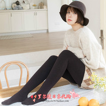 Japan Ja Warm Cashmere Autumn Winter Plus Suede Thickened Milk Coffee Color Underpants Lady Stomachon Pants Socks