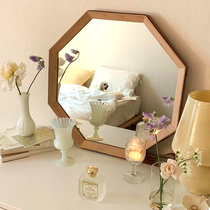 Nordic makeup mirror bedroom simple dressing table mirror ins Net red retro hanging mirror porch decorative mirror designer